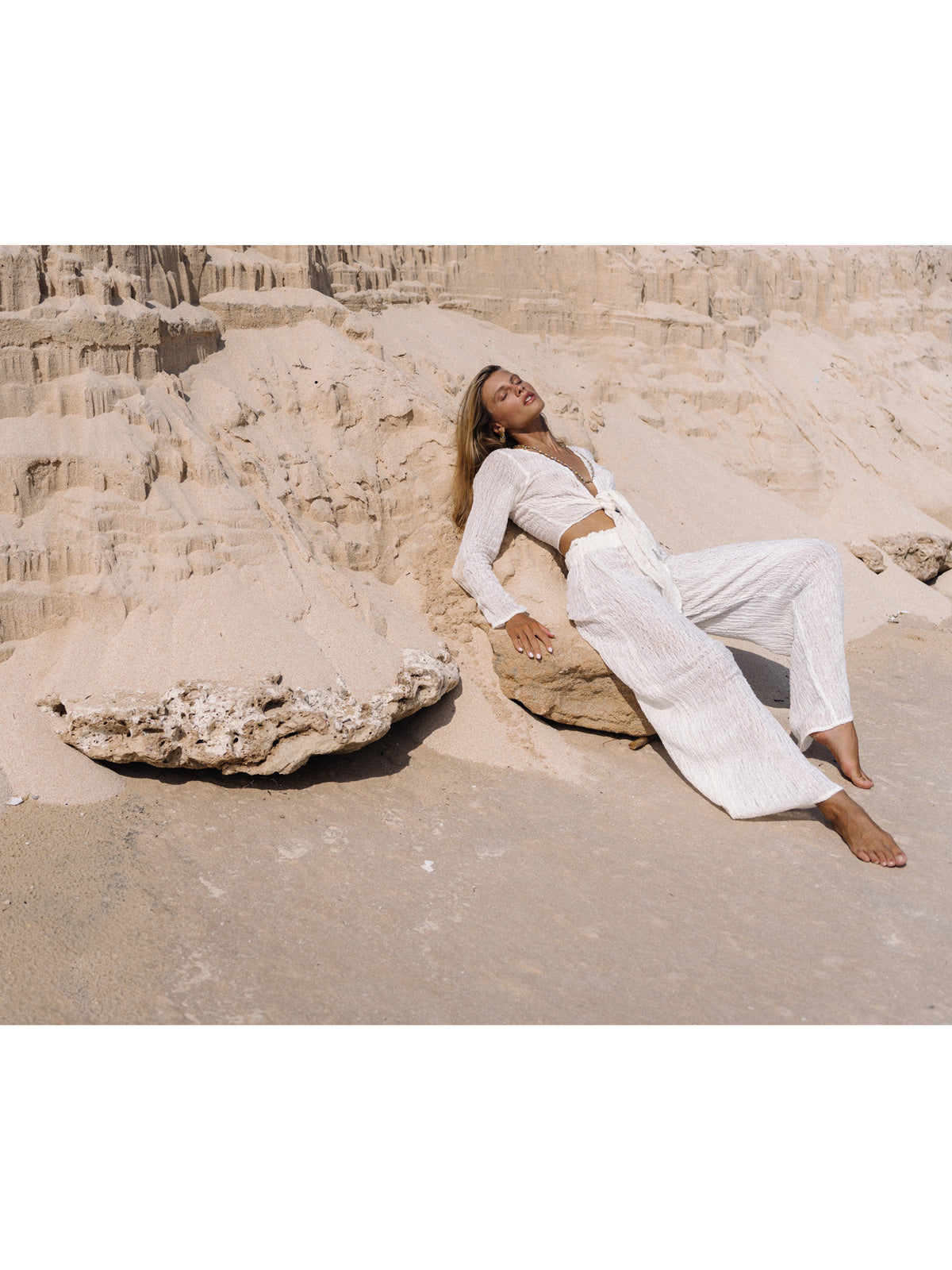 THALIA PANTS SAND BLOSSOM