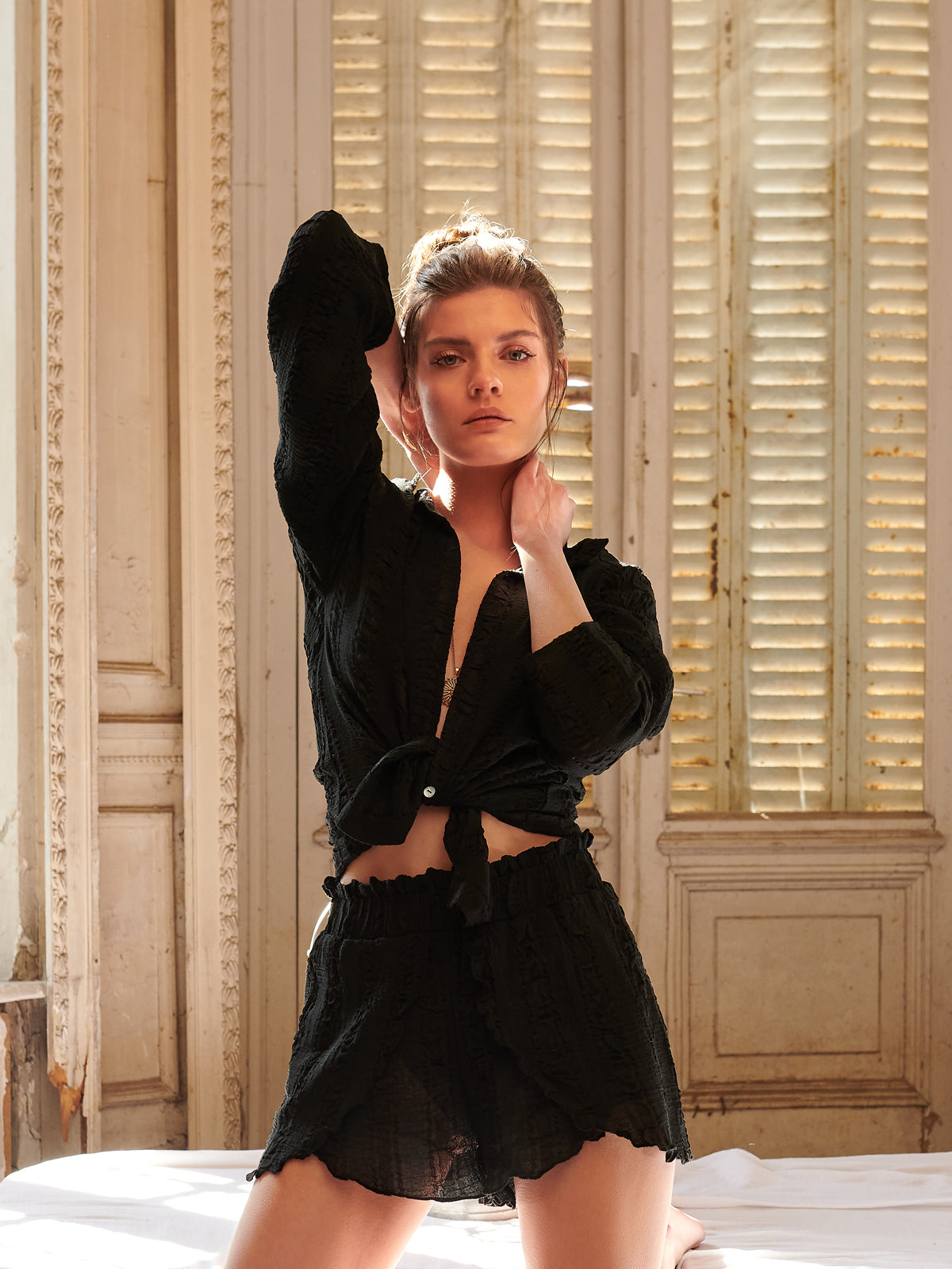 PERLA SHIRT BLACK
